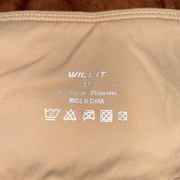 Willit Golf Skirt High Waisted Skort Quick Dry Athletic Pockets size 10 - Picture 8 of 8